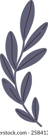 Branch With Leaves Vector Illustration