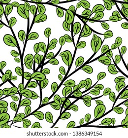 Branch with leaves vector illustration eps 10
