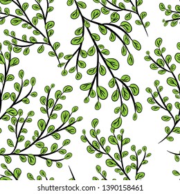 Branch with leaves vector illustration eps 10