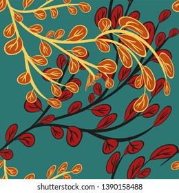 Branch with leaves vector illustration eps 10