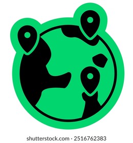Branch Location icon, bussines franchise