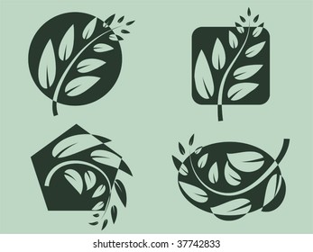 Branch logos. Vector illustration.