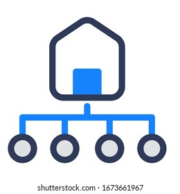 branch market shop business icon 