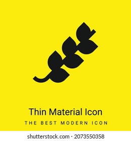 Branch minimal bright yellow material icon