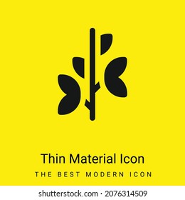 Branch minimal bright yellow material icon