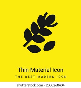 Branch minimal bright yellow material icon