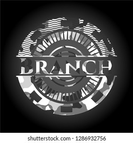 Branch on grey camo pattern