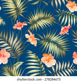 La rama de una palmera. Ilustración vectorial.
