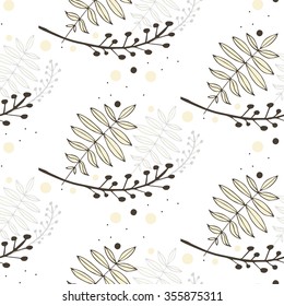 Branch pattern isolated on white background