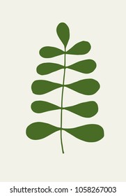 Branch of plant hand drawn outline doodle vector icon.