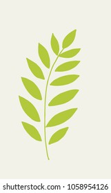 Branch of plant hand drawn outline doodle vector icon.