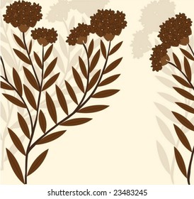 Branch of a plant, the Japanese style, background
