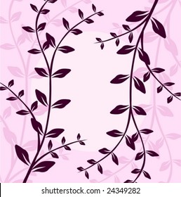 Branch of a plant, the Japanese style, background