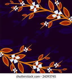 Branch of a plant, the Japanese style, background