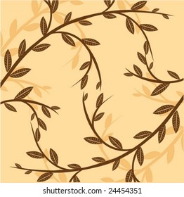 Branch of a plant, the Japanese style, background