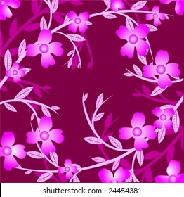 Branch of a plant, the Japanese style, background