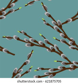 Branch of pussy-willow