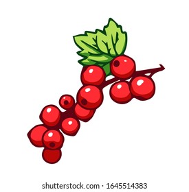 Rama de cordero rojo. Icono vectorial de caricatura aislado en fondo blanco.