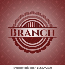 Branch red icon or emblem