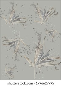 bifurcación Patrón sin soldadura .El diseño de alfombra se puede usar para imprimir en tela o papel tapizado. diseño vintage