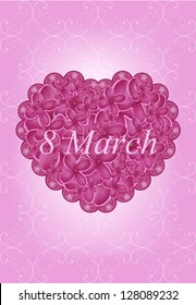 branch with spring lilac,may be used as a Women's Day backdrop