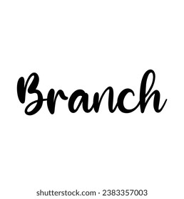 branch text on white background.