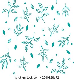 branch textile fabric texture abstract graphic garden natural decoration flowers pring summer green floral art wallpapers eamless vector nature design pattern background plant illustration leaf