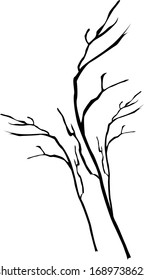 Branch, tree, flat vector icon