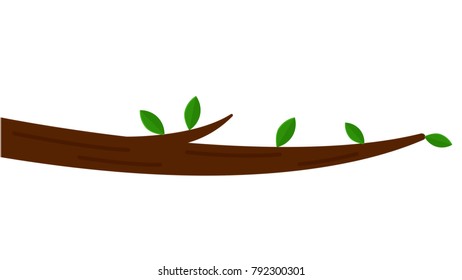 Branch tree isolated vector illustration