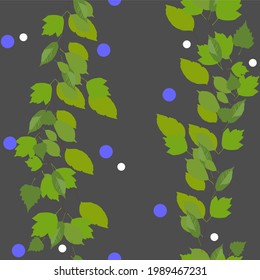 Branch of a tree on a dark gray background