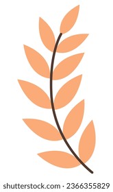 branch tree vector illustration summer clipart autumn clipart nature forest. autumn branch leaf icon isolated on white background.