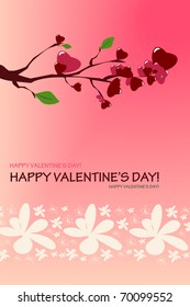 Branch Valentine card
