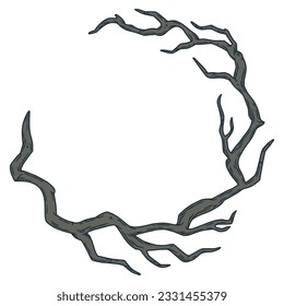 Zweigstellenvektor für Grafikdesign. Twig oder Sprig für die Dekoration Hochzeit und Frühlingsdesign.