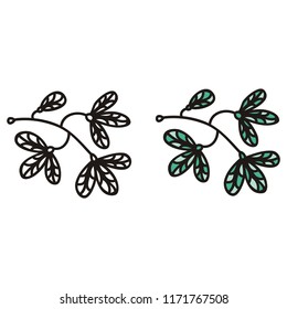 Branch. Vector illustration