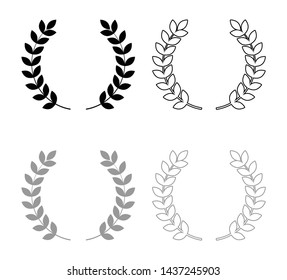 Branch of winner black grey set