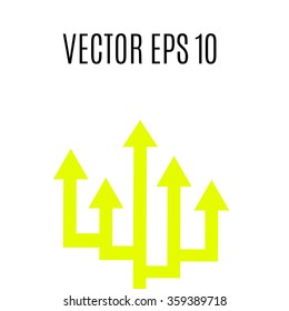 branched arrows(eps10 vector illustration) green
