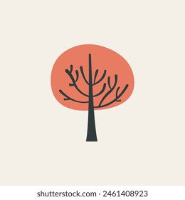 Branched Tree Vivid Flat Image 