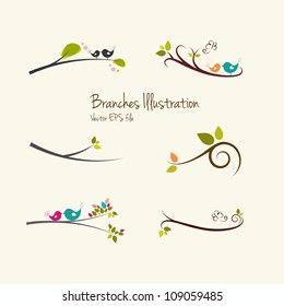 Branches art illustrations