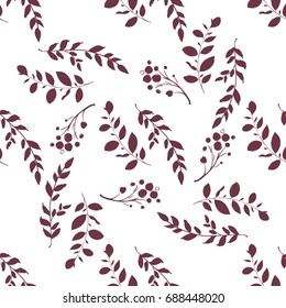Branches autumn pattern