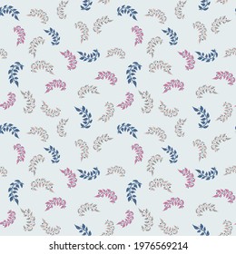 branches and berries toss seamless vector pattern