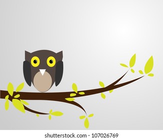 Branches birds vector