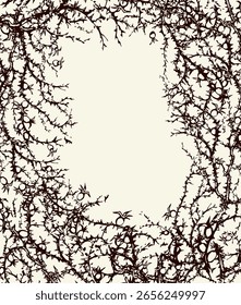 Ramas de Blackthorn. Dibujo de Vector