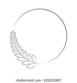 ramas llenas de hojas dibujadas a mano varios patrones Adecuados para decorar tarjetas de boda, fiestas, fiestas, banners, logos.