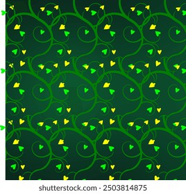 Branches with heart texture background, Jade green texture Background, grainy gradient noise backdrop, heart pattern