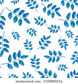 branches with leafs pattern background