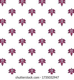 branches with leafs pattern background vector illustration design