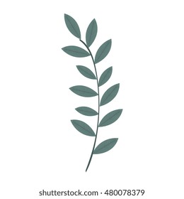 Branches with leaves decoration