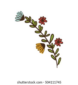 Branches with leaves decoration