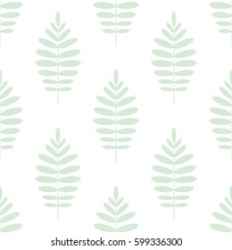 The branches of palm tree seamless vector pattern. Tropical background to print on fabric, textiles, packaging, scrapbooking