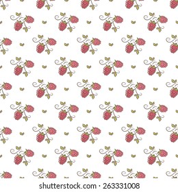  branches of raspberry pattern